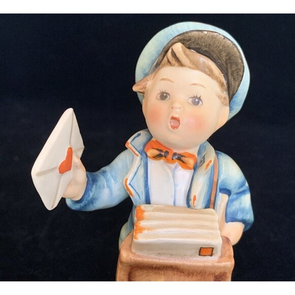 Hummel Postman Boy Figurine TMK2 Full Bee 119 Western Germany 5.25" Mailman - Picture 6 of 10